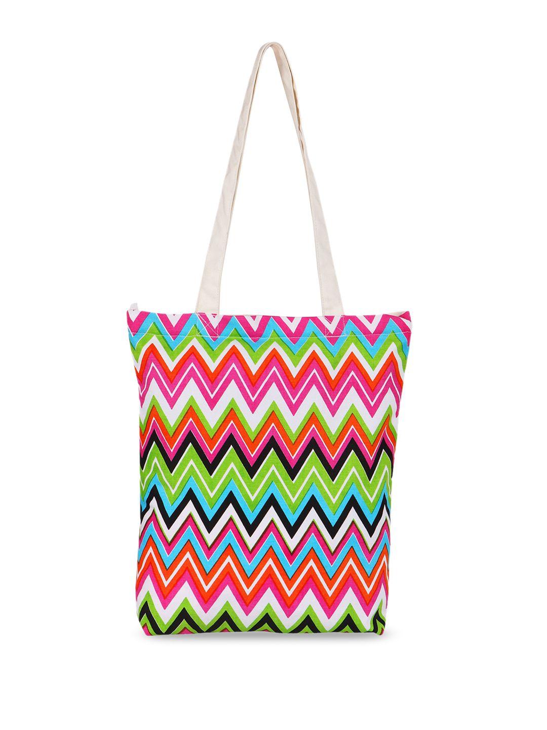 vivinkaa chevron printed tote bag