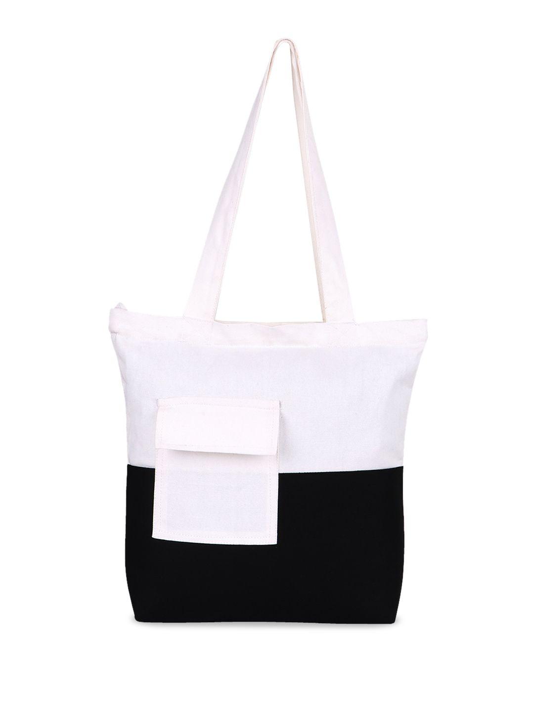 vivinkaa colourblocked shopper tote bag