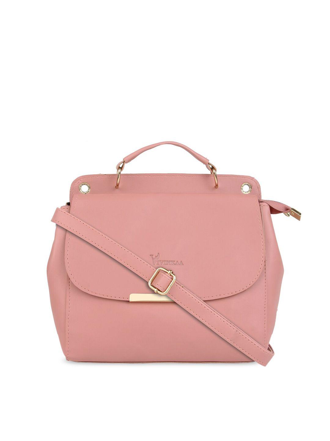 vivinkaa pink solid satchel bag