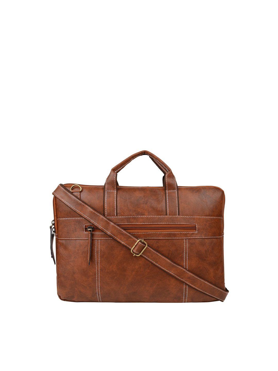 vivinkaa unisex tan laptop bag