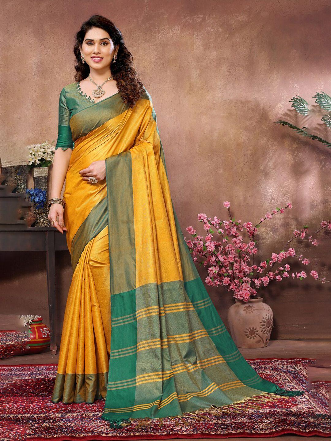 vj fashion silk blend saree