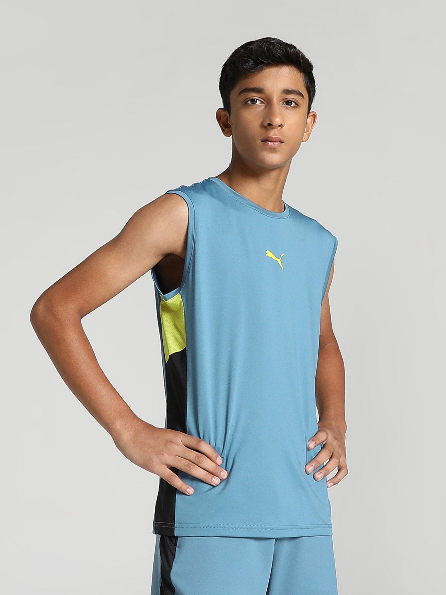 vk active boys blue tank top