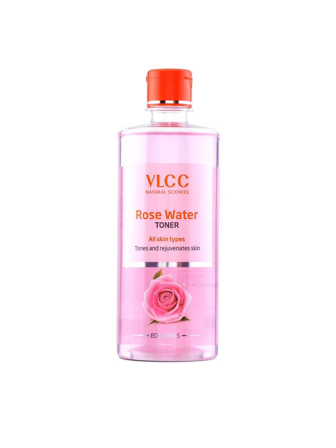 vlcc eco series rose water toner - tones & rejuvenates skin - 500ml