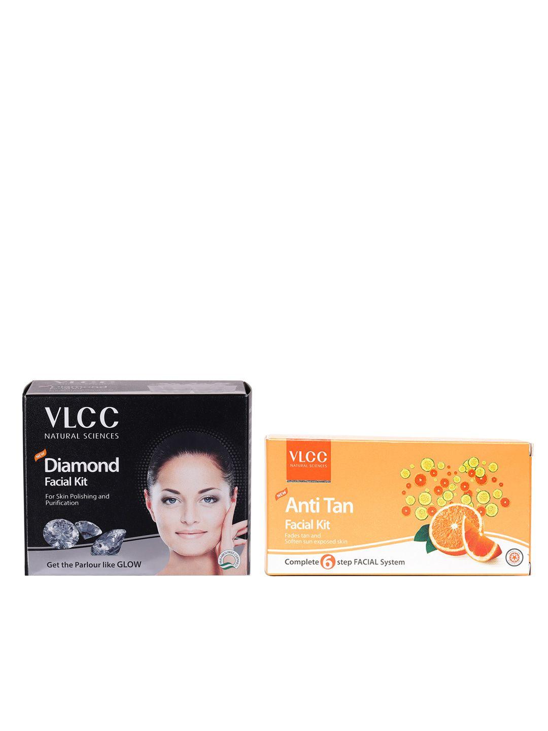 vlcc set of diamond polishing & anti-tan single facial kit
