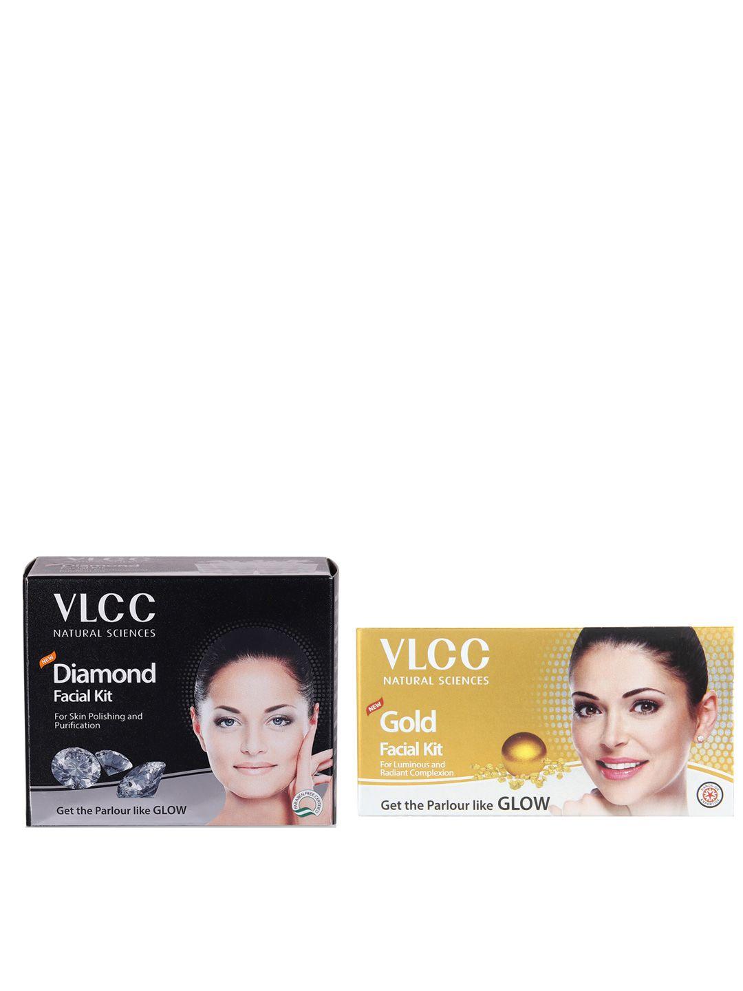 vlcc set of diamond polishing & gold single facial kit