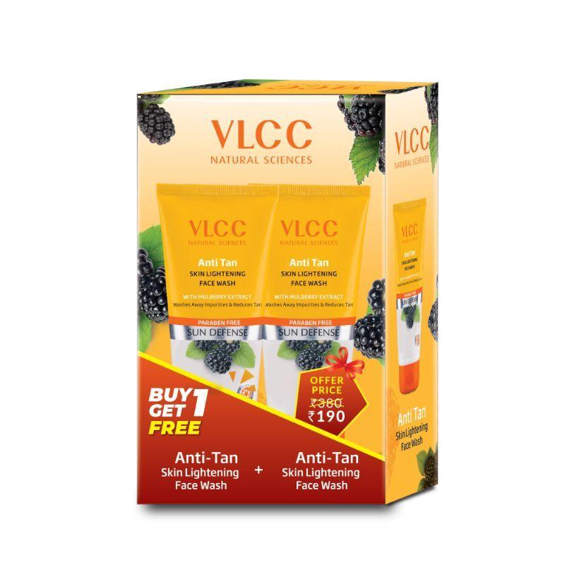 vlcc anti tan skin lightening face wash buy 1 get 1 free