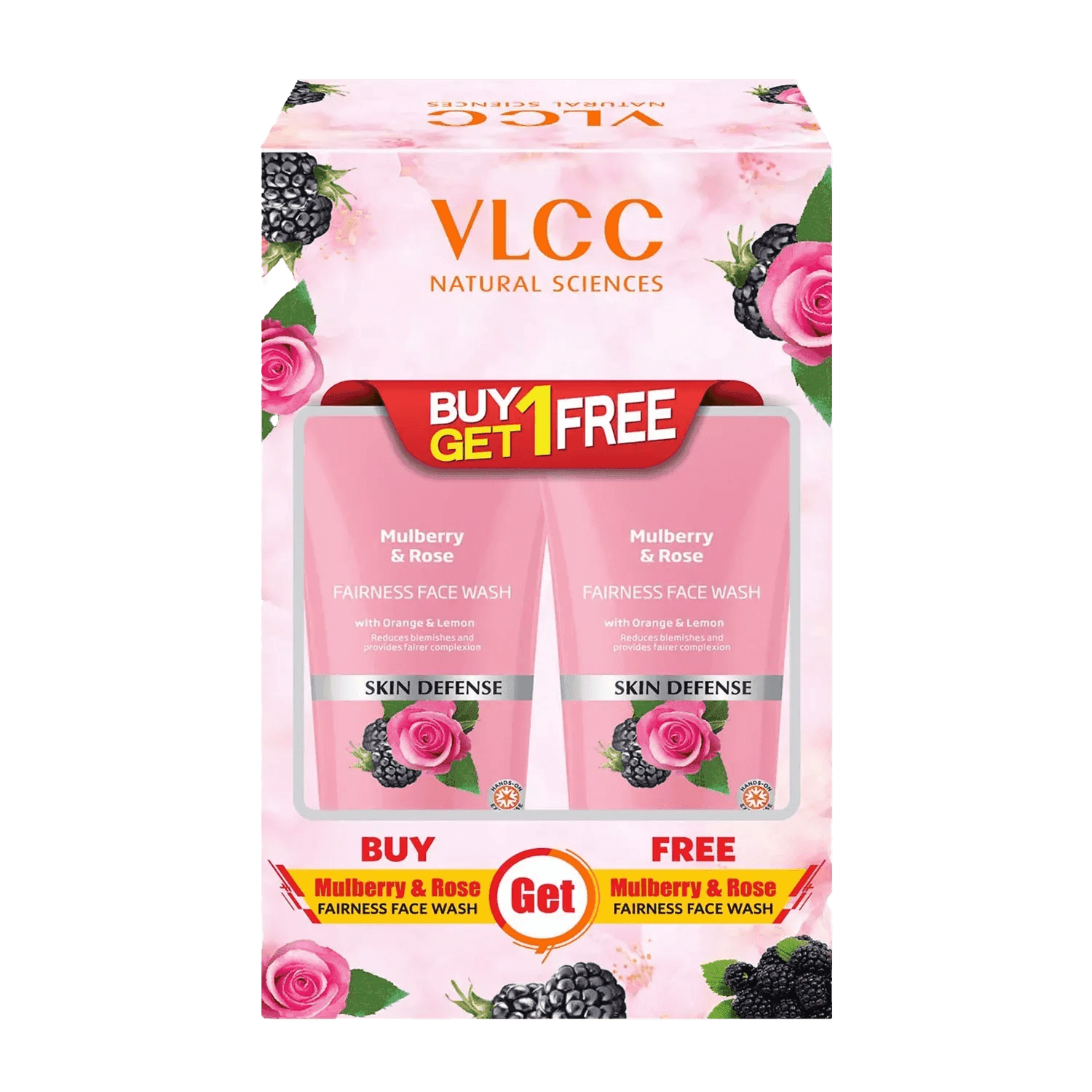 vlcc mulberry & rose facewash b1g1 (150ml)