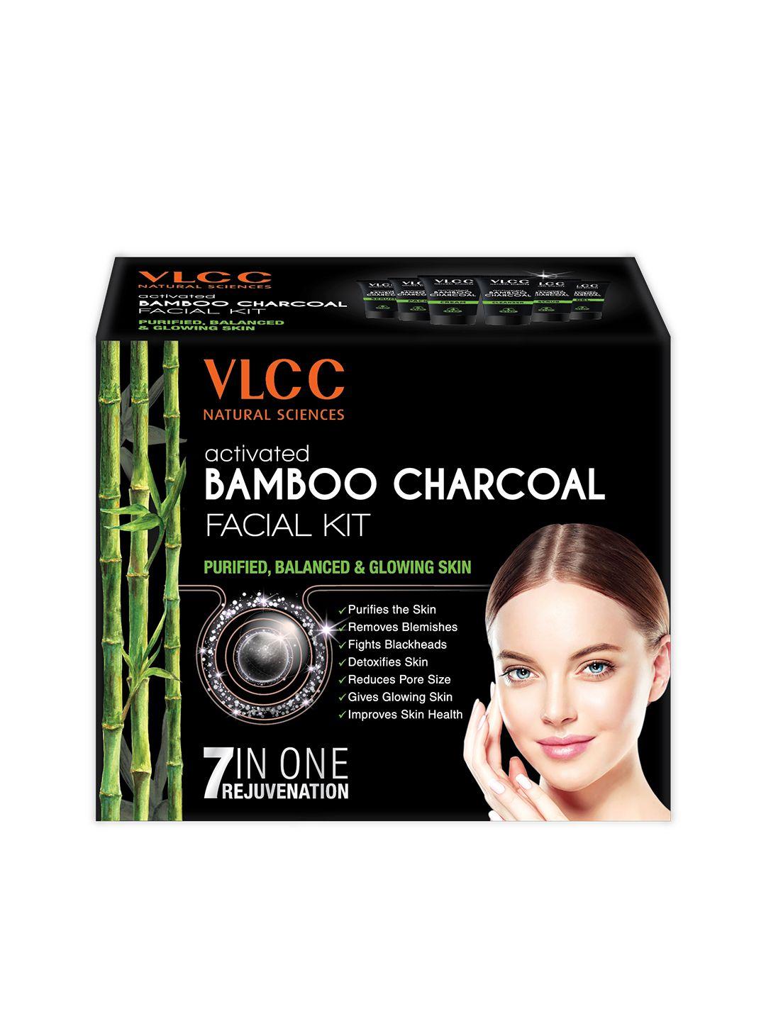 vlcc women activated bamboo charcoal facial kit 60 g