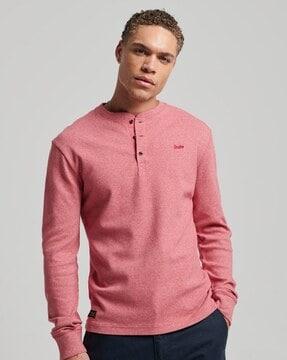 vle mid weight slim fit henley t-shirt