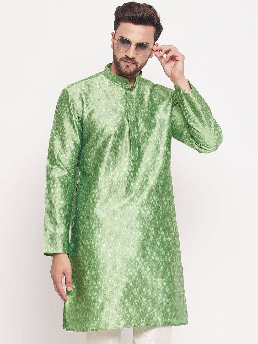 vm ethnic motifs woven design jacquard straight kurta