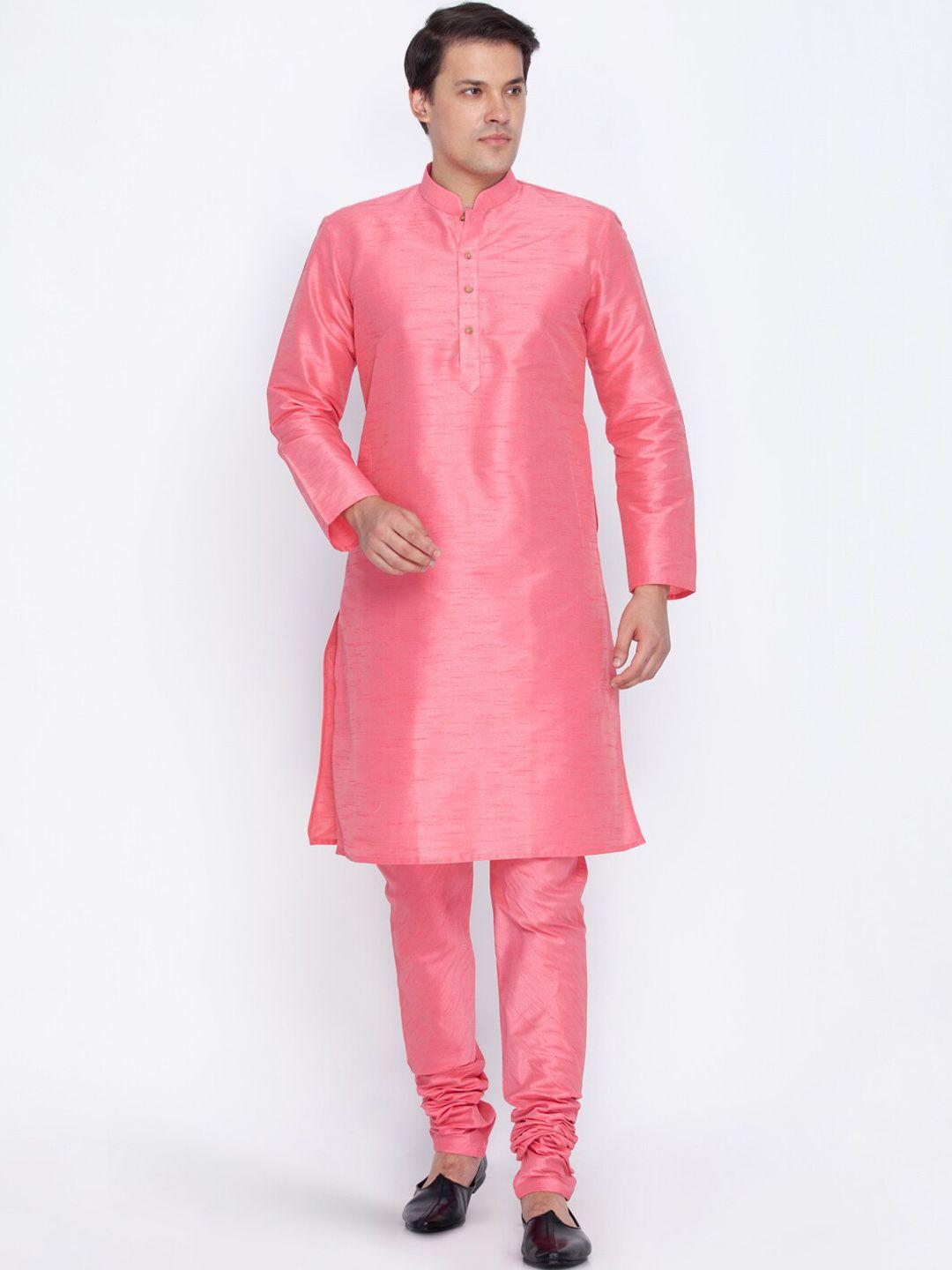 vm mandarin collar kurta with churidar