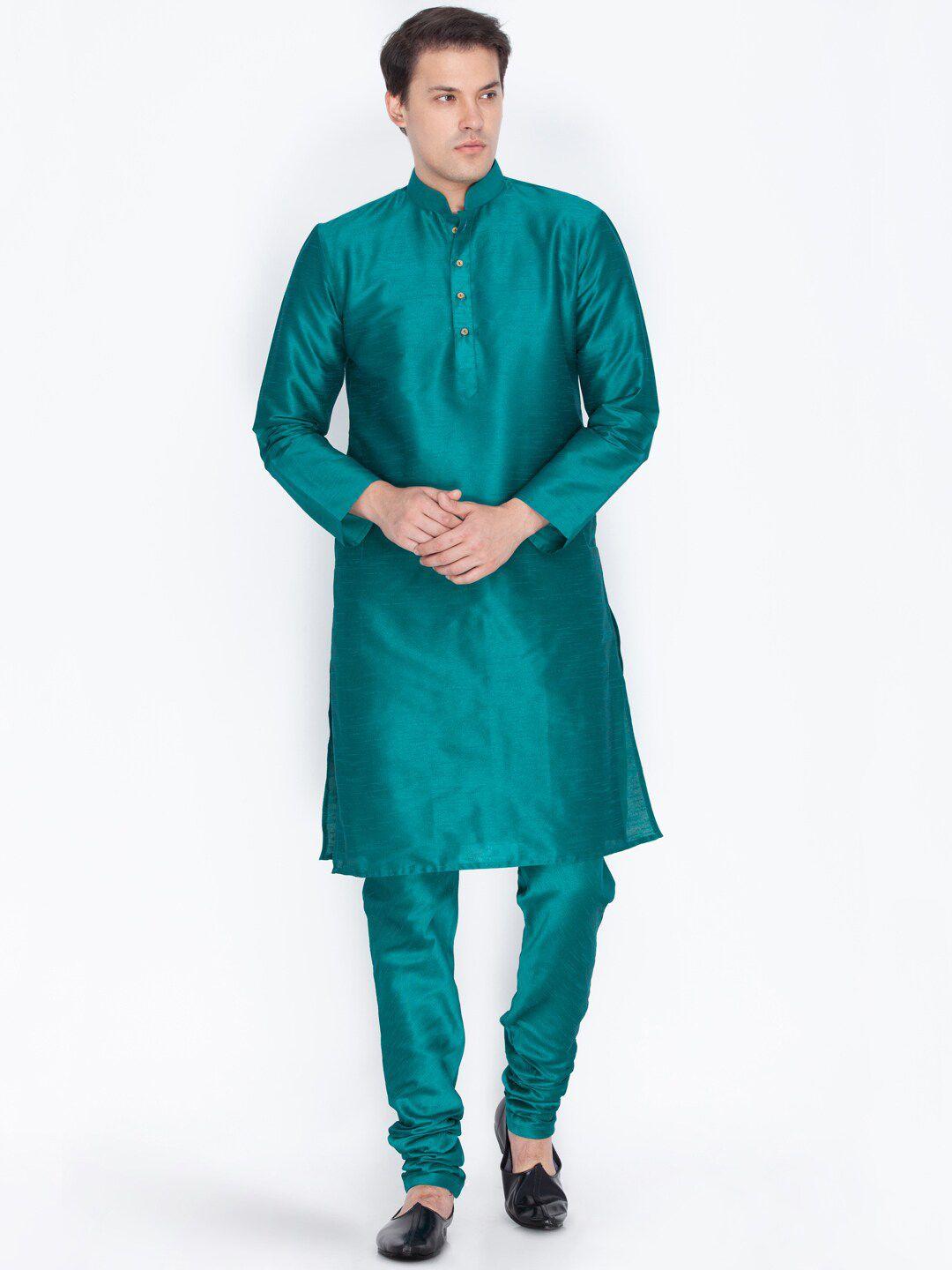 vm mandarin collar straight kurta with churidar