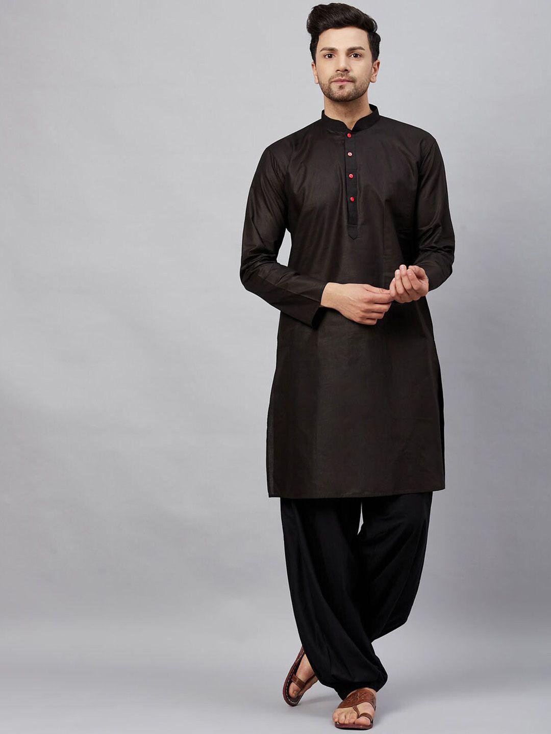 vm mandarin collar straight kurta with patiala