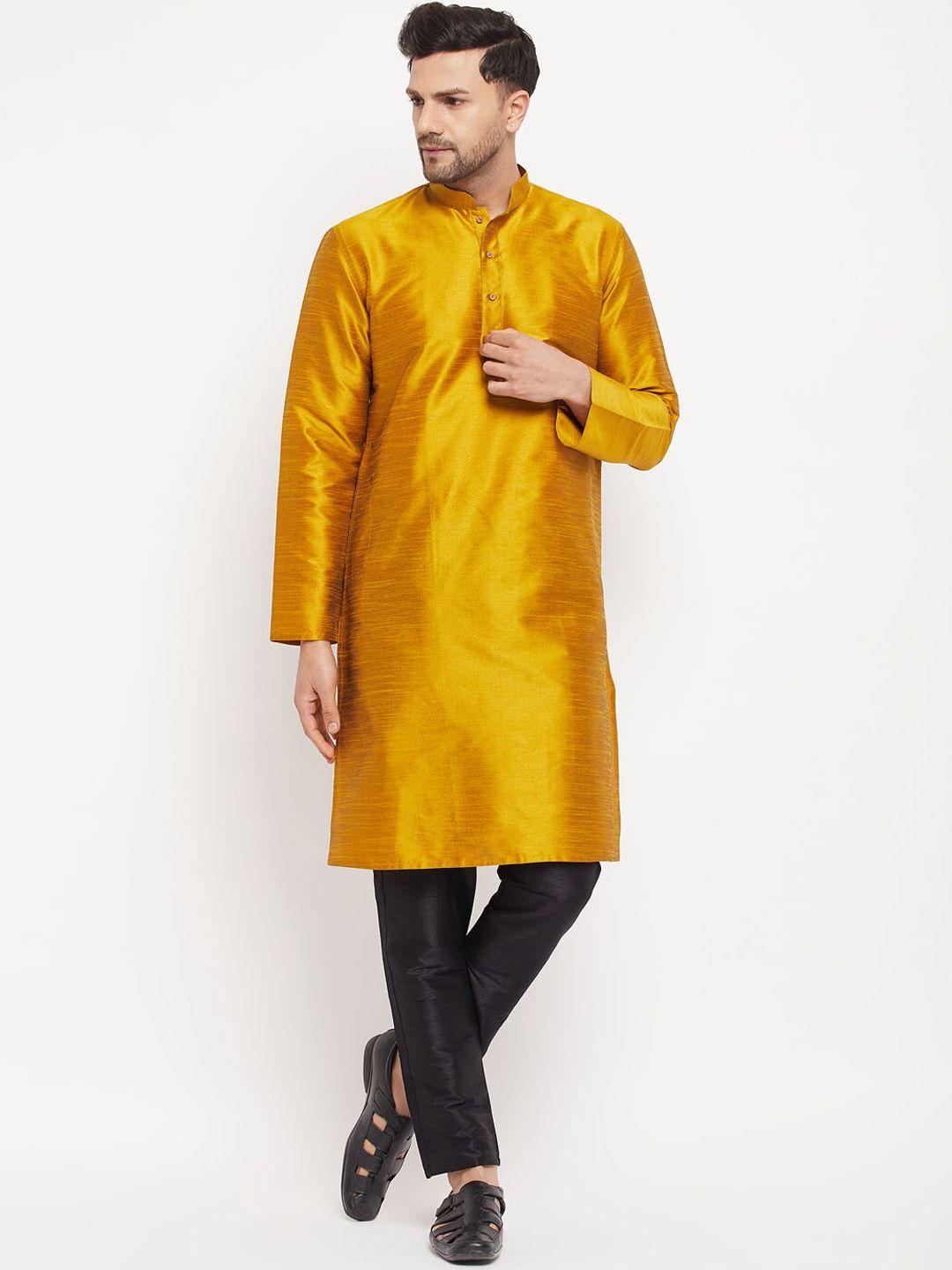 vm mandarin collar straight kurta with trousers