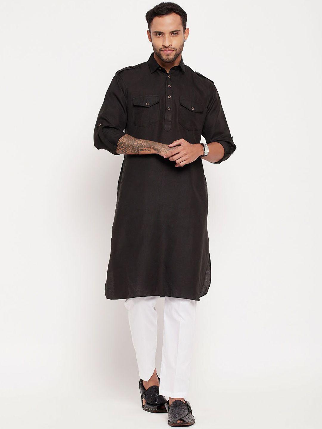 vm shirt collar pathani kurta with trouser