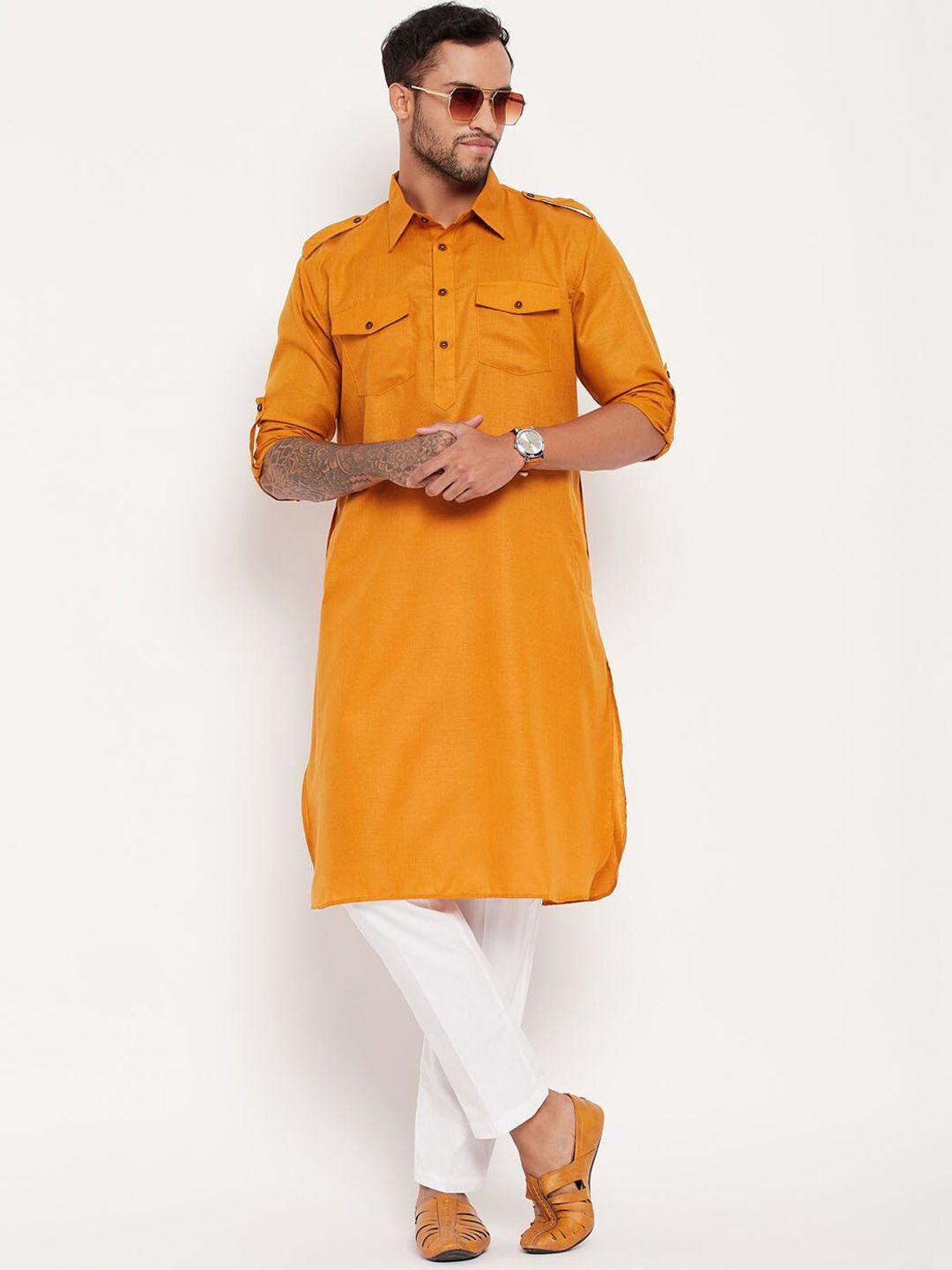 vm shirt collar pathani kurta with trouser