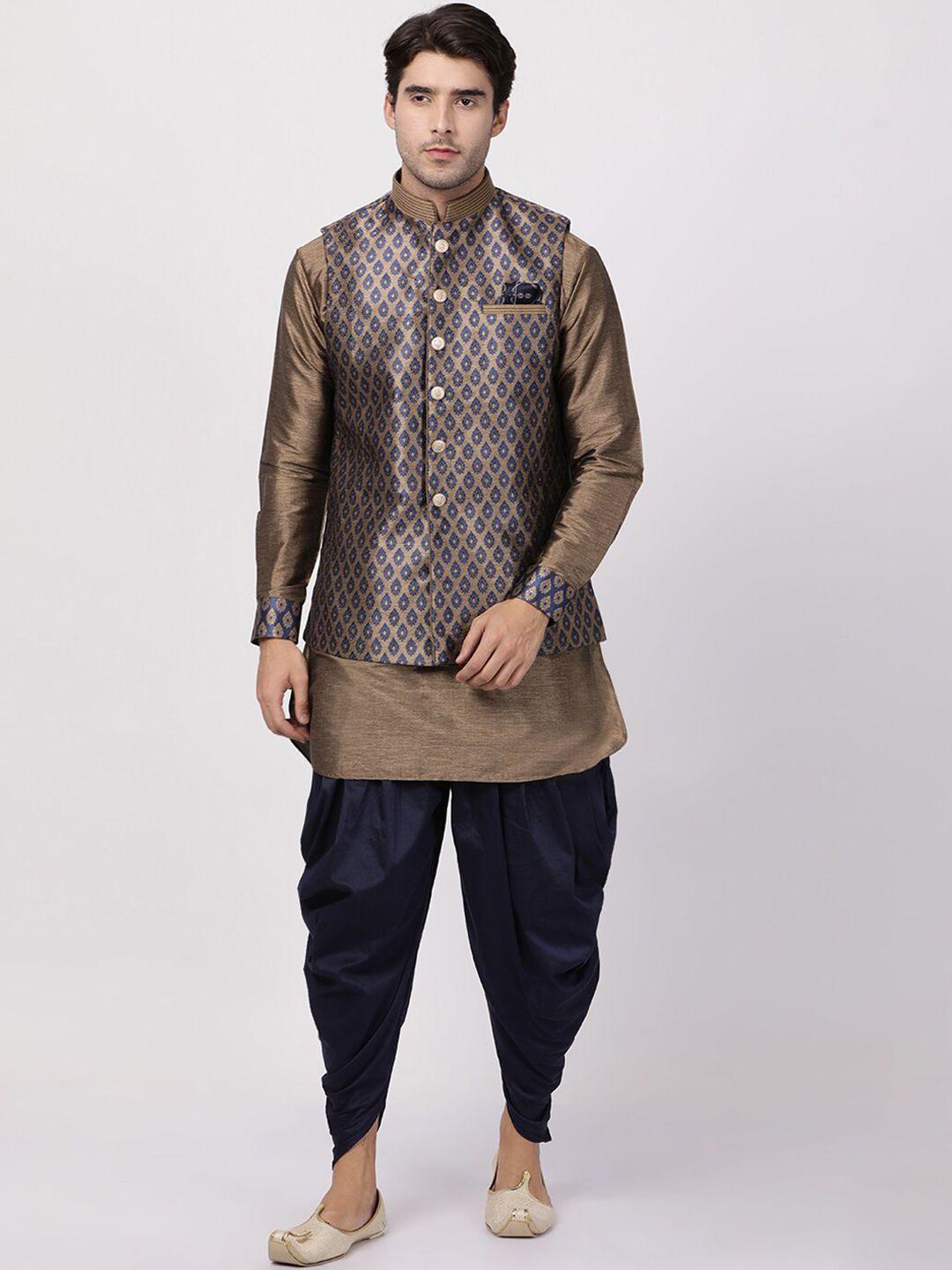 vm yoke design regular kurta with dhoti pants