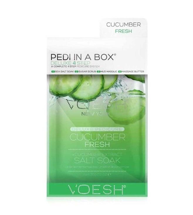 voesh deluxe pedicure in a box 4 step cucumber fresh - 35 gm
