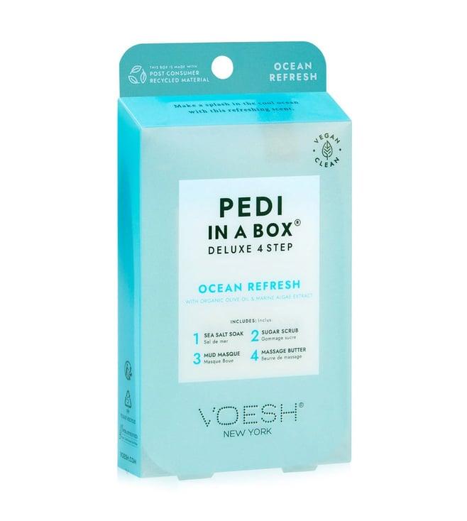 voesh deluxe pedicure in a box 4 step ocean refresh - 35 gm