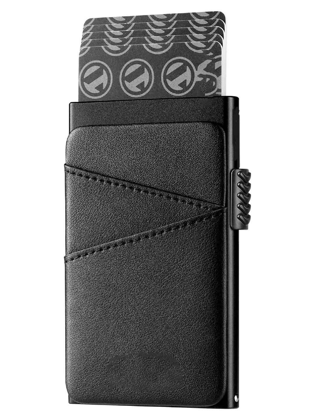 vogard unisex black leather card holder