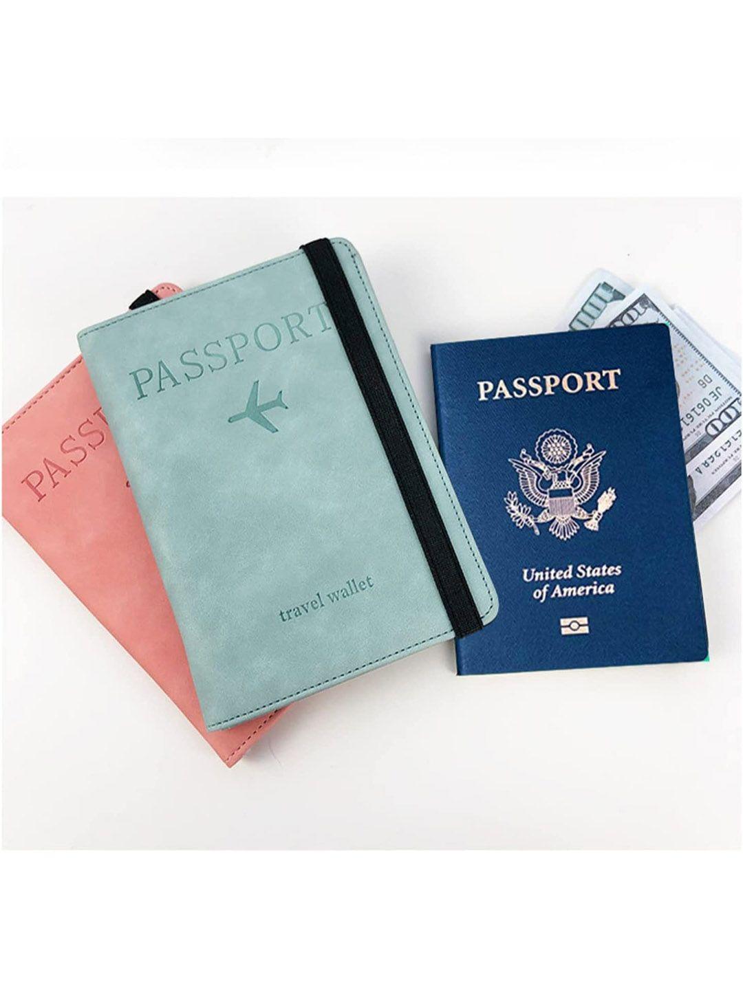 vogard unisex textured leather passport holder