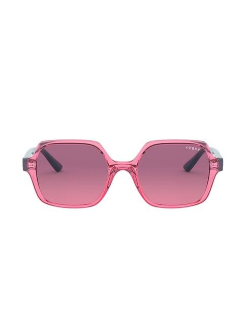 vogue eyewear 0vj2006 pink gradient square sunglasses - 46 mm
