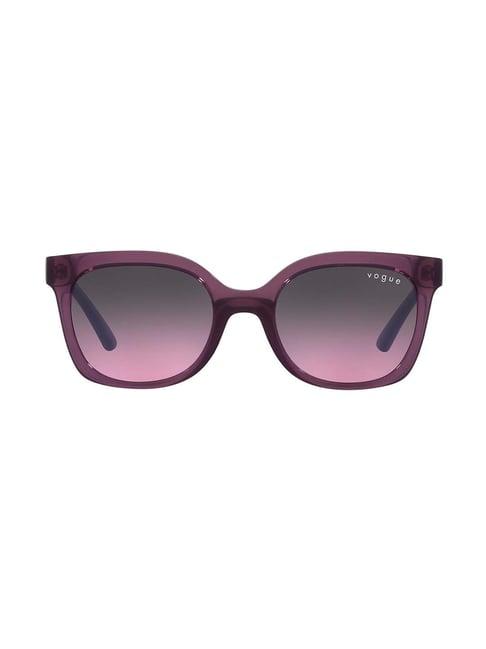 vogue eyewear 0vj2009 violet square sunglasses - 45 mm