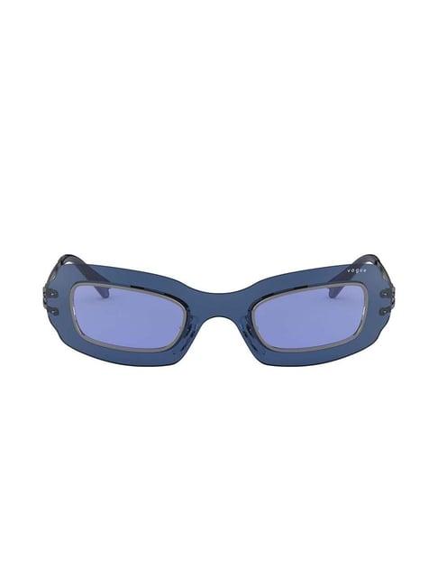 vogue eyewear 0vo4169s548/7633 blue rectangular sunglasses - 33 mm