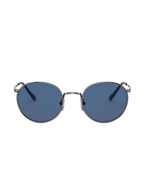 vogue eyewear 0vo4182s51368051 blue round sunglasses - 51 mm
