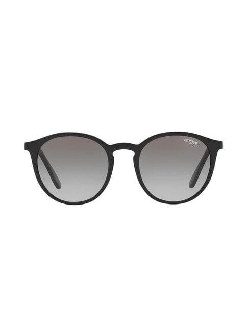 vogue eyewear 0vo5215s grey casual chic round sunglasses - 51 mm
