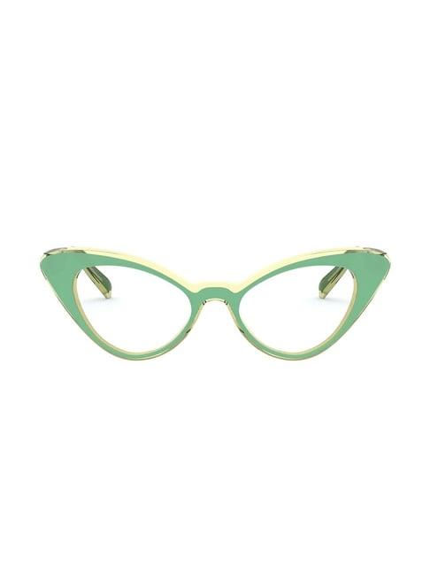 vogue eyewear 0vo5317281049 green full rim cat eye frame