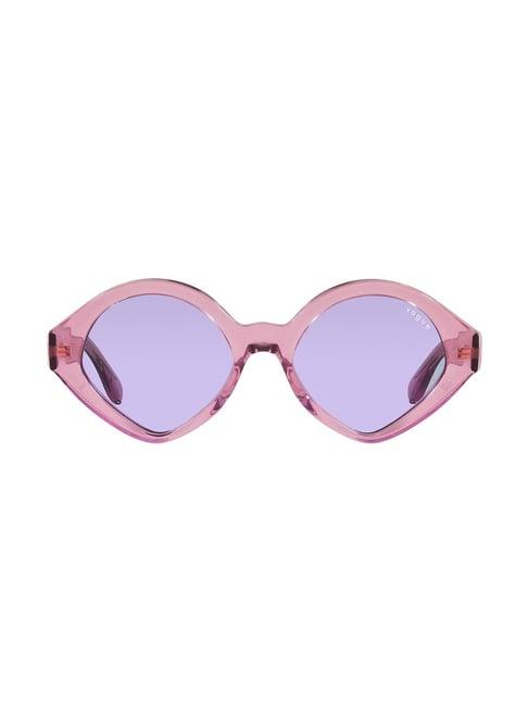 vogue eyewear 0vo5394s violet mbb collection oval sunglasses - 52 mm