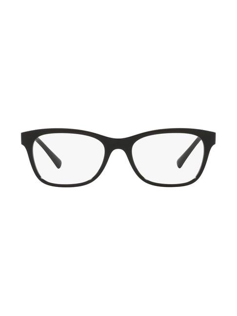 vogue eyewear black rectangular eye frames for women