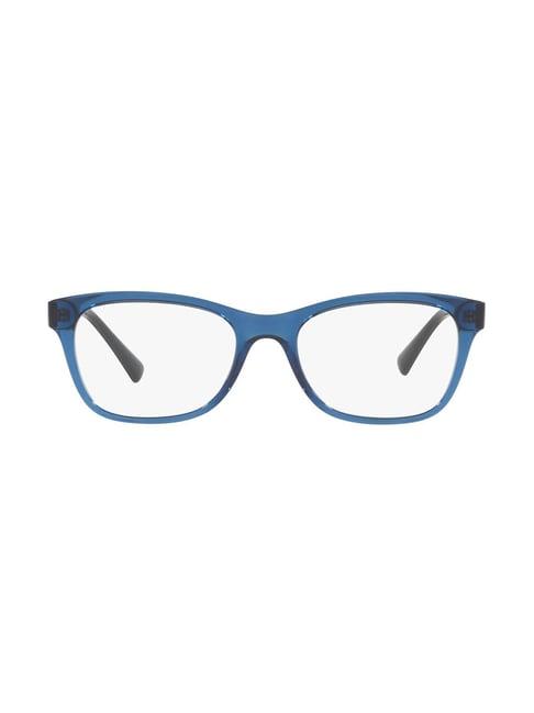 vogue eyewear blue rectangular eye frames for women