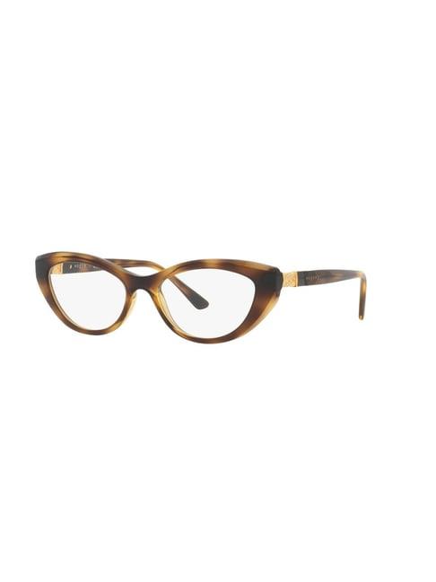 vogue eyewear brown oval eye frames for women