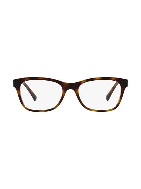 vogue eyewear brown rectangular eye frames for women