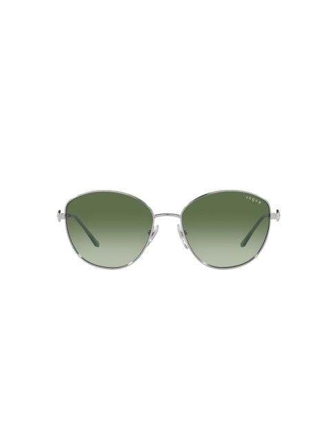 vogue eyewear green irregular uv protection sunglasses for women