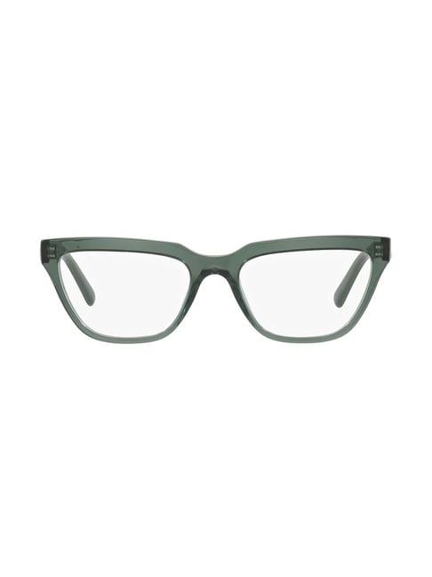 vogue eyewear green rectangular eye frames for women