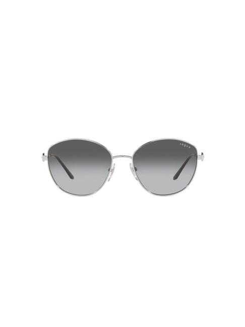 vogue eyewear grey irregular uv protection sunglasses for women