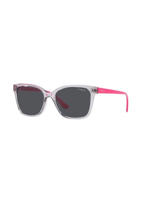 vogue eyewear grey square uv protection sunglasses for women