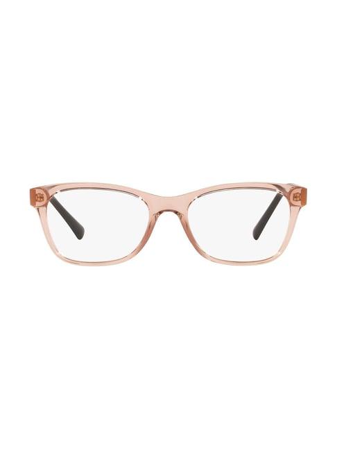 vogue eyewear pink rectangular eye frames for women