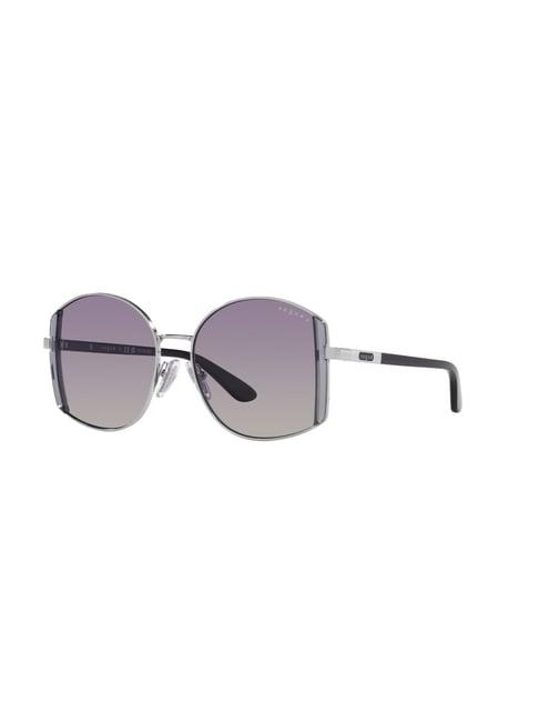 vogue eyewear purple irregular uv protection sunglasses for women