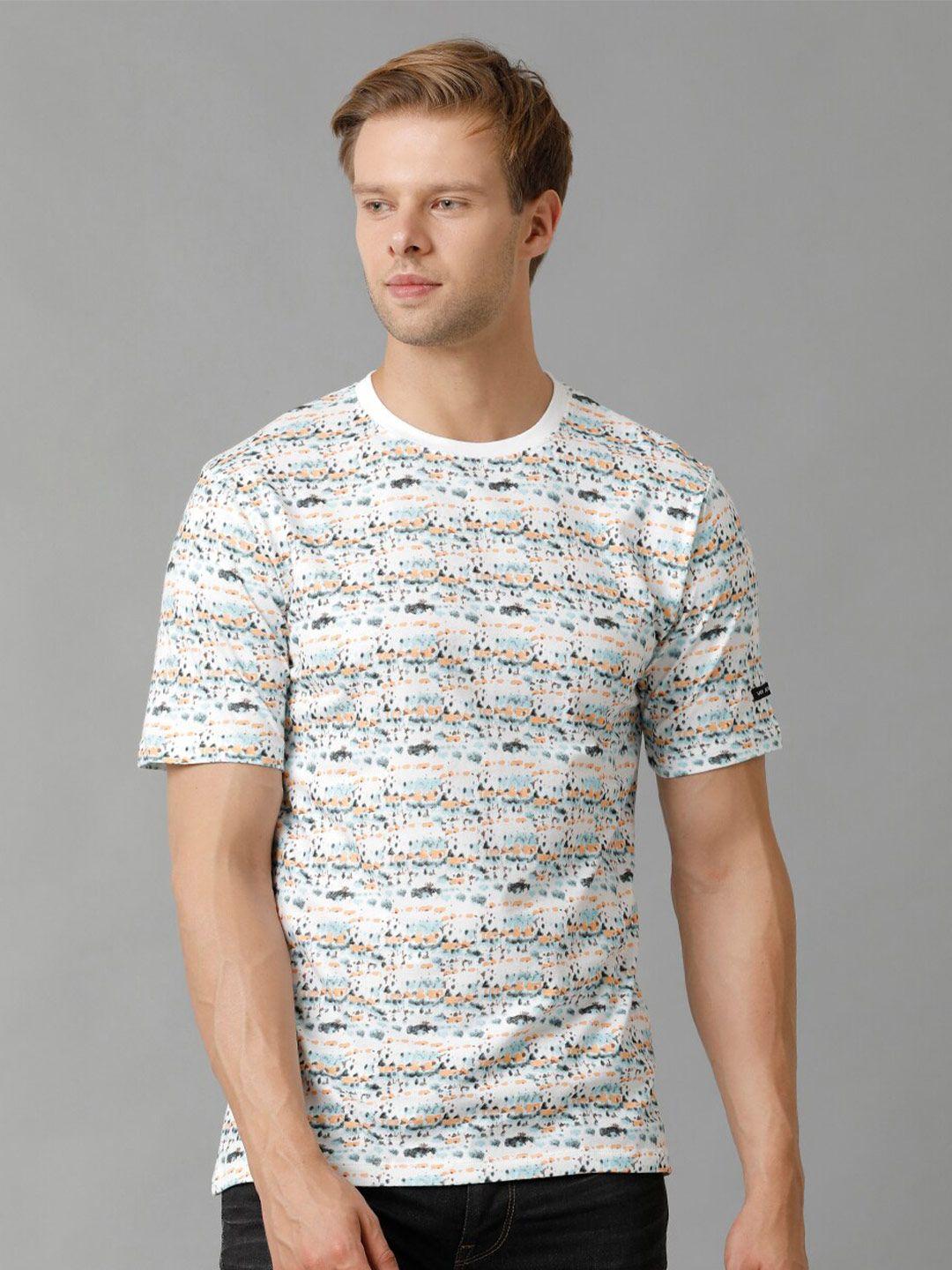 voi jeans abstract printed pure cotton t-shirt