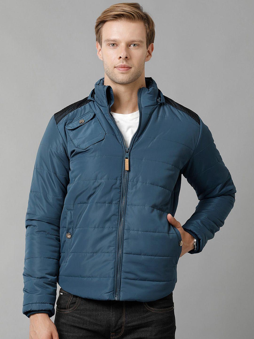 voi jeans hooded lightweight padded jacket