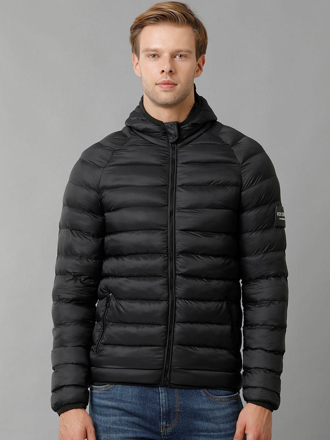 voi jeans hooded lightweight puffer jacket