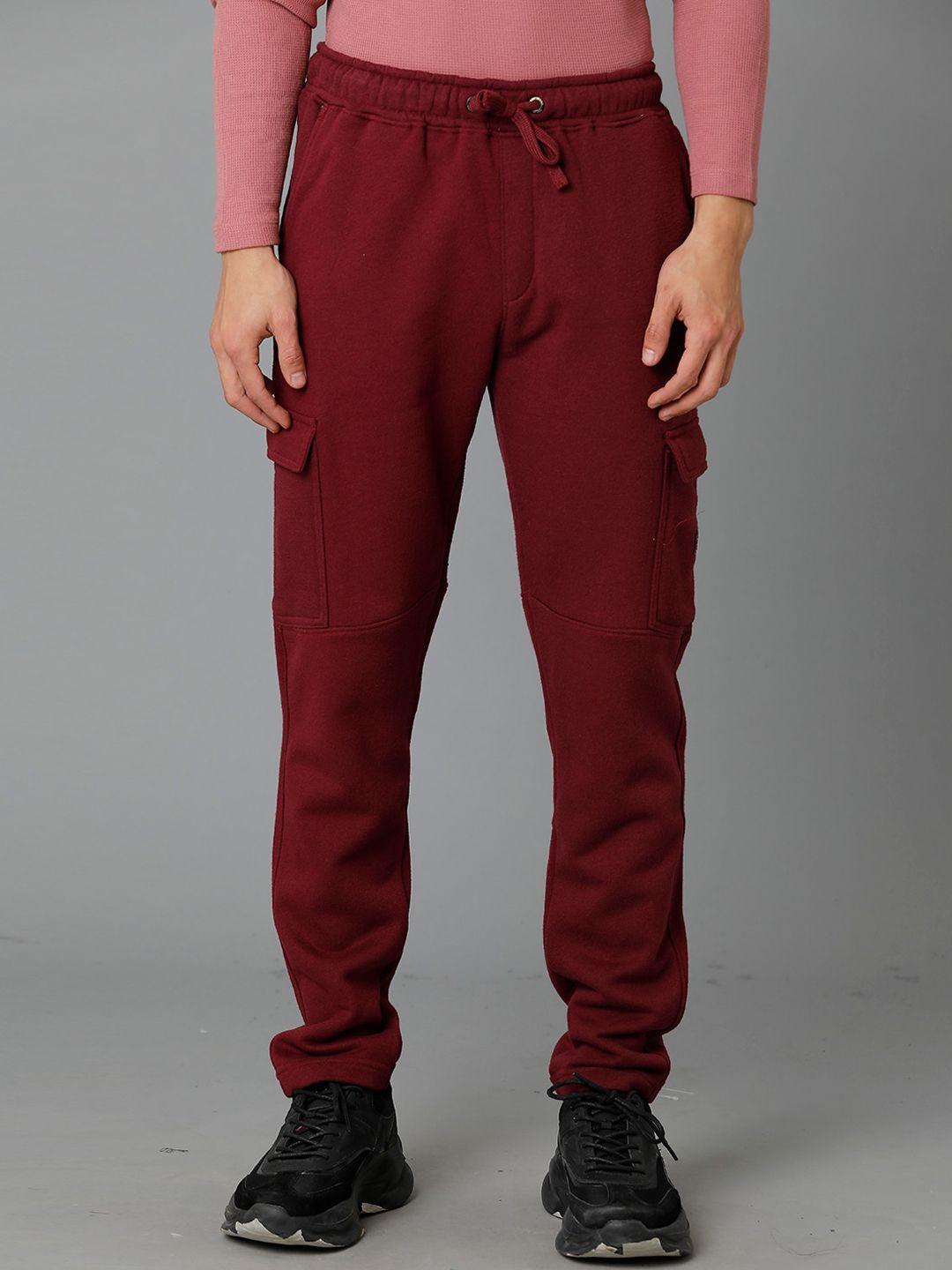 voi jeans men comfort fit mid-rise track pants