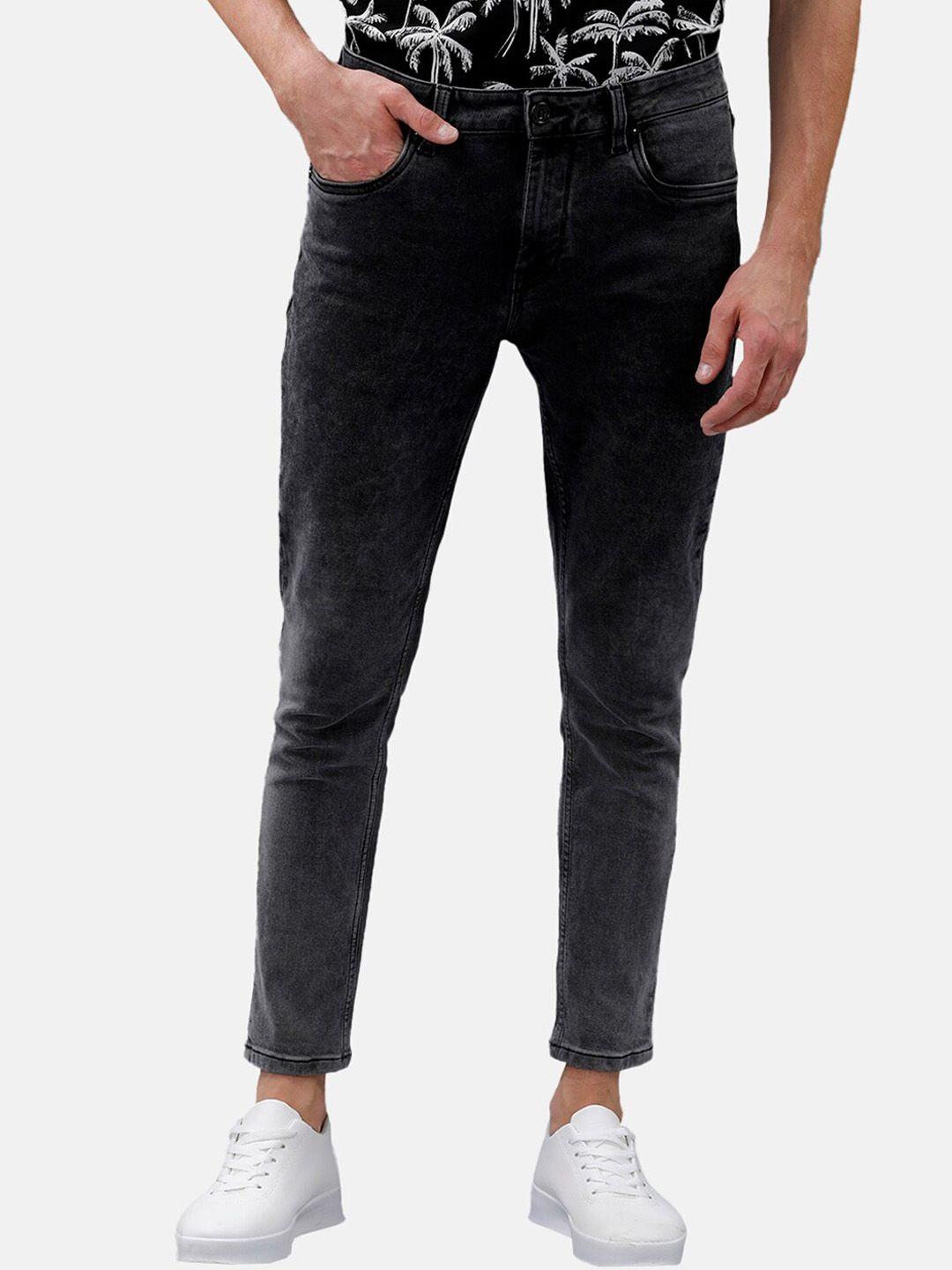 voi jeans men grey skinny fit jeans