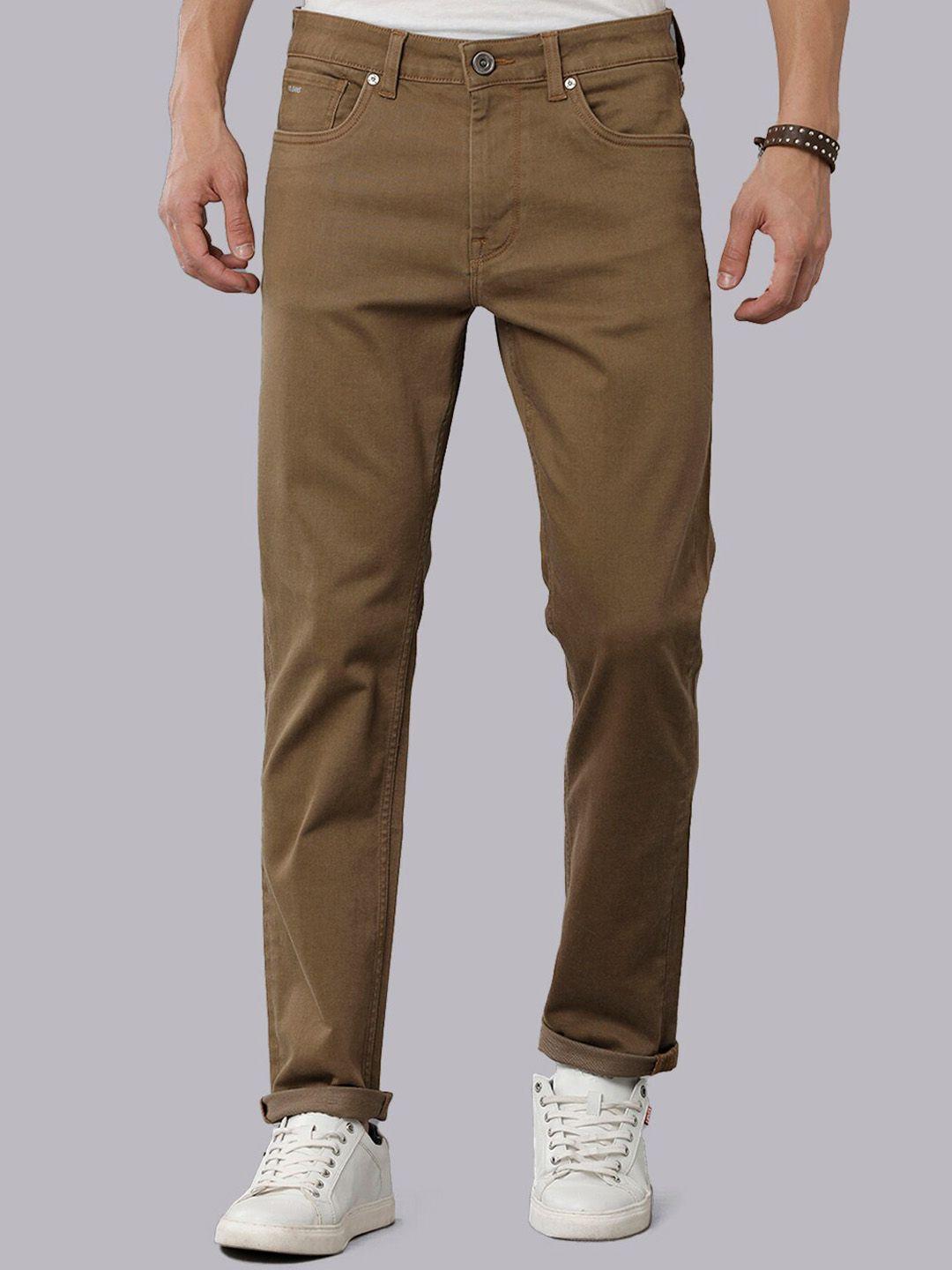 voi jeans men khaki slim fit jeans