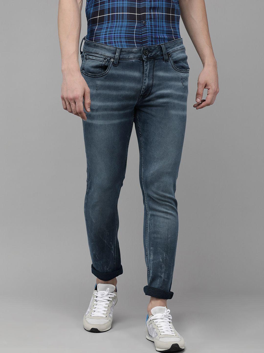 voi jeans men skinny fit light fade jeans