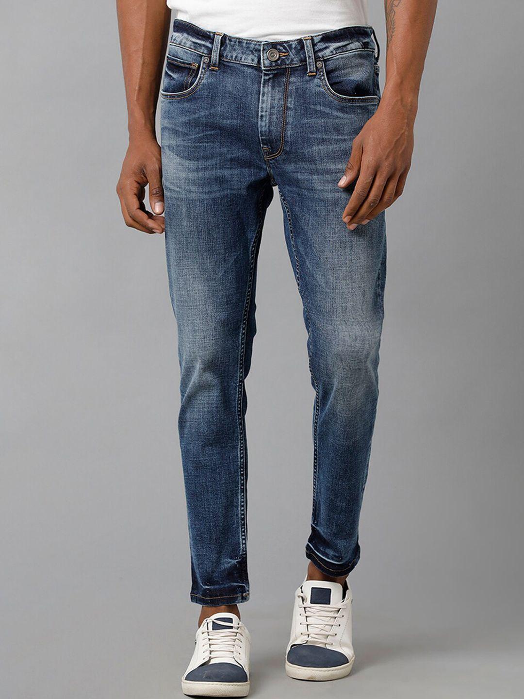 voi jeans men skinny fit light fade whiskers jeans